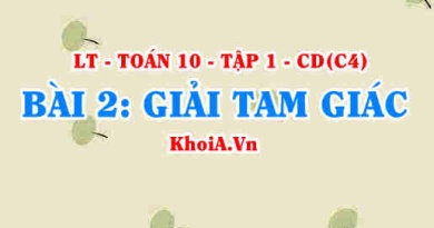 Công thức HERON tính diện tích tam giác, cách tính cạnh và góc tam giác? Toán 10 bài 2 c4cd1